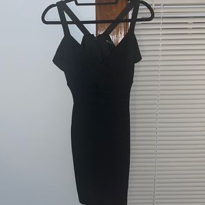 Guess black fitted cocktail dress